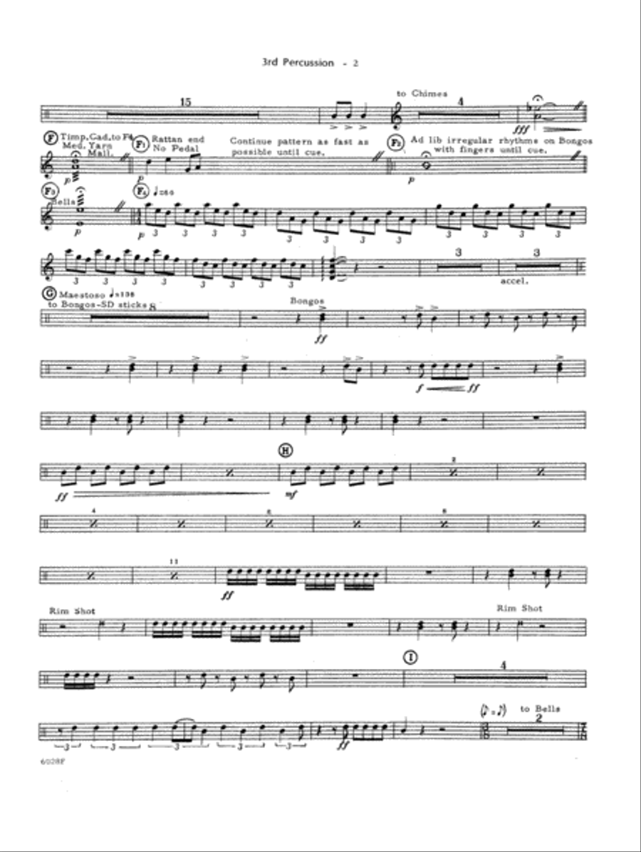 Concerto For Timpani And Percussion Ensemble - Percussion 3 Percussion scores gallery preview page 2