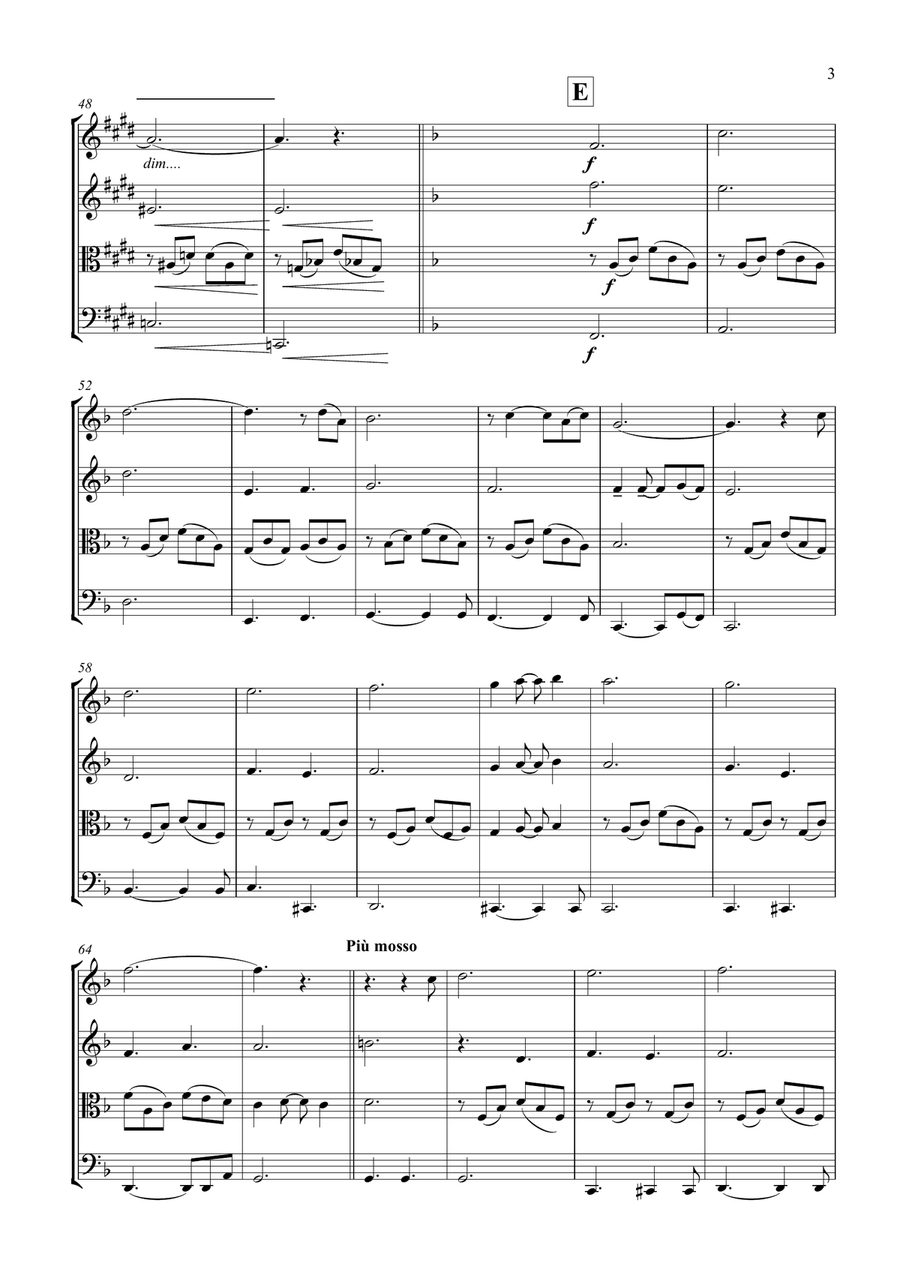 Can't Help Falling In Love String Quartet scores gallery preview page 4