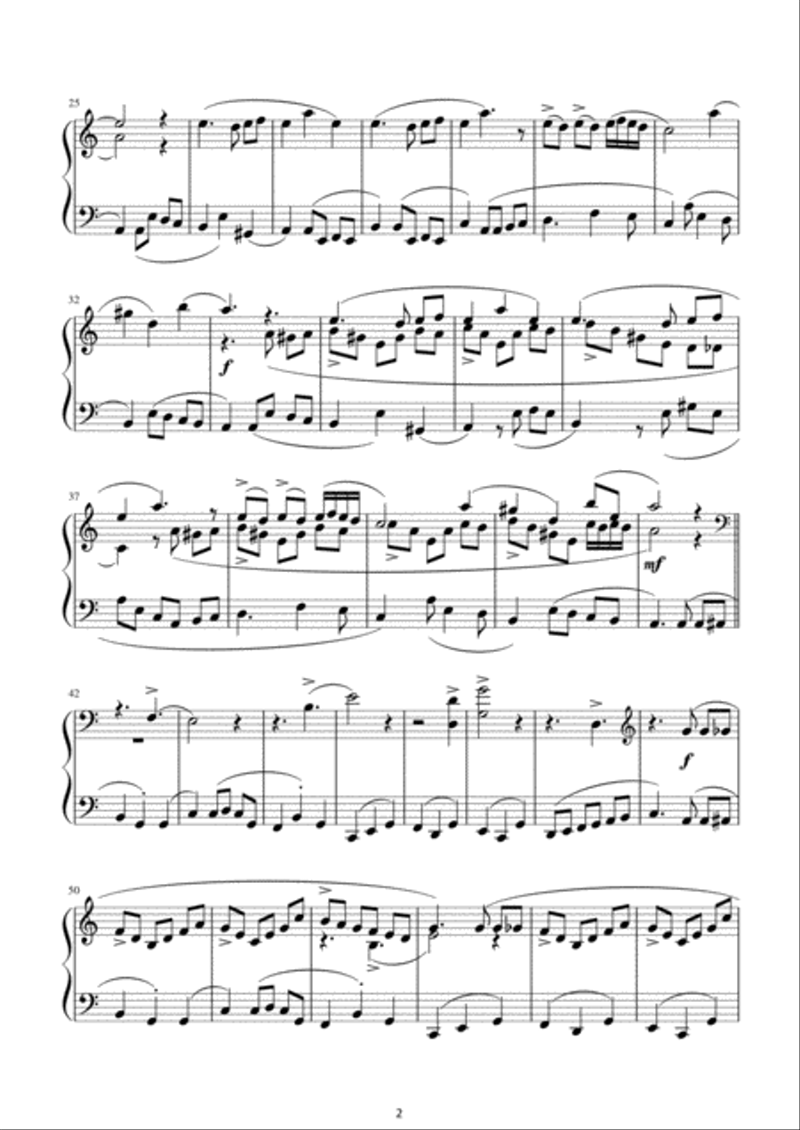Mazurca for piano solo Piano Solo scores gallery preview page 4
