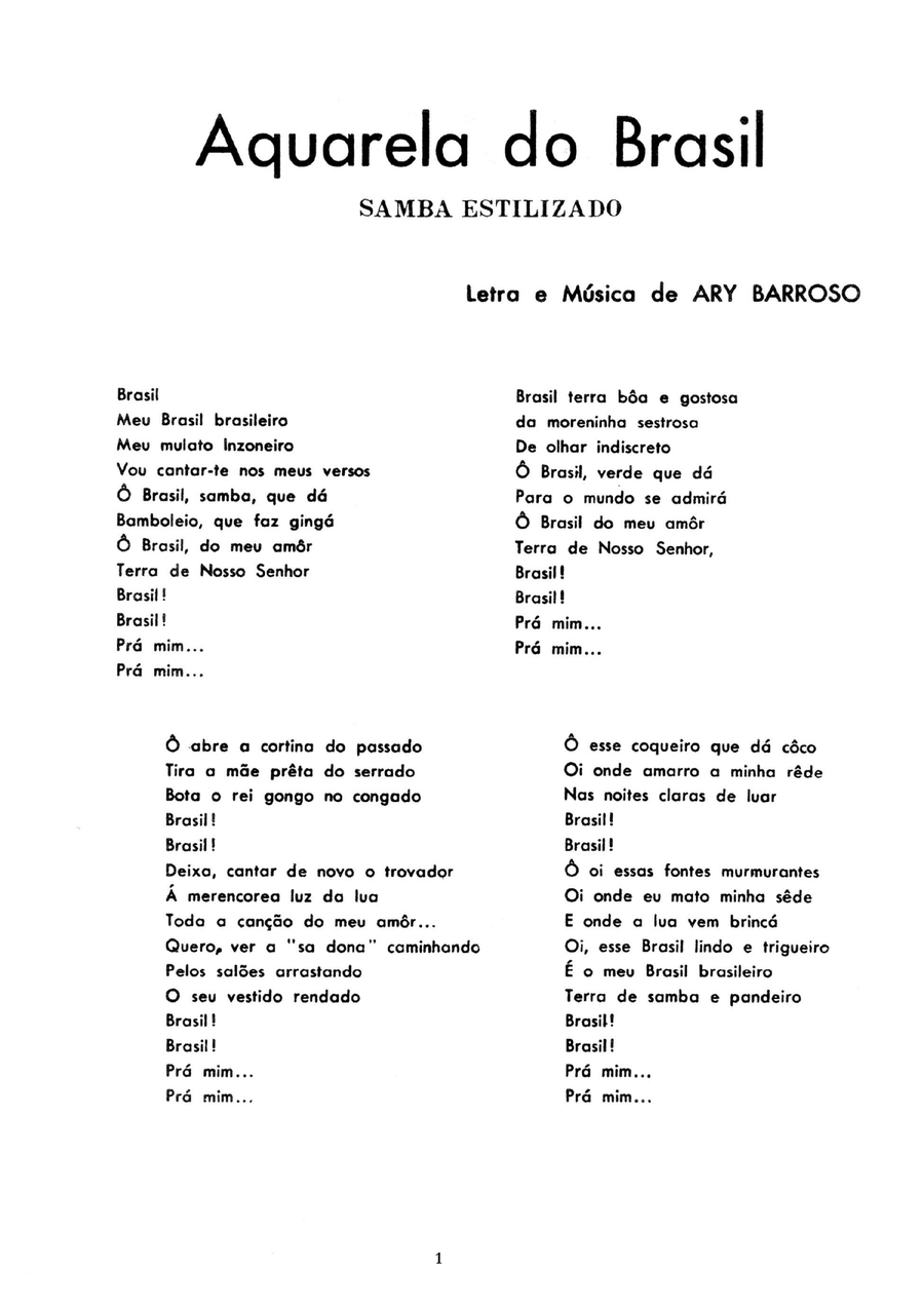 Aquarela do Brasil (acordeão) Accordion scores gallery preview page 3