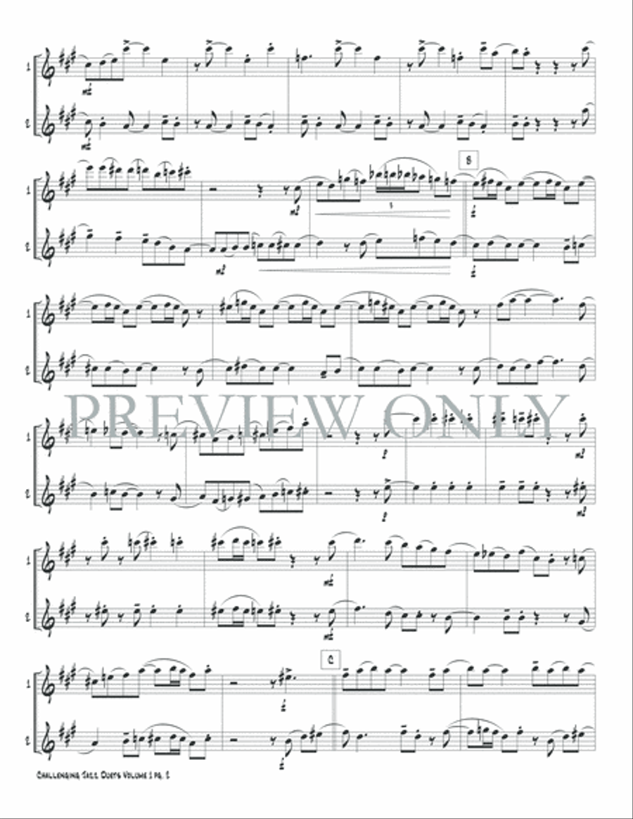 Challenging Jazz Duets, Volume 1 Small Ensemble scores gallery preview page 4