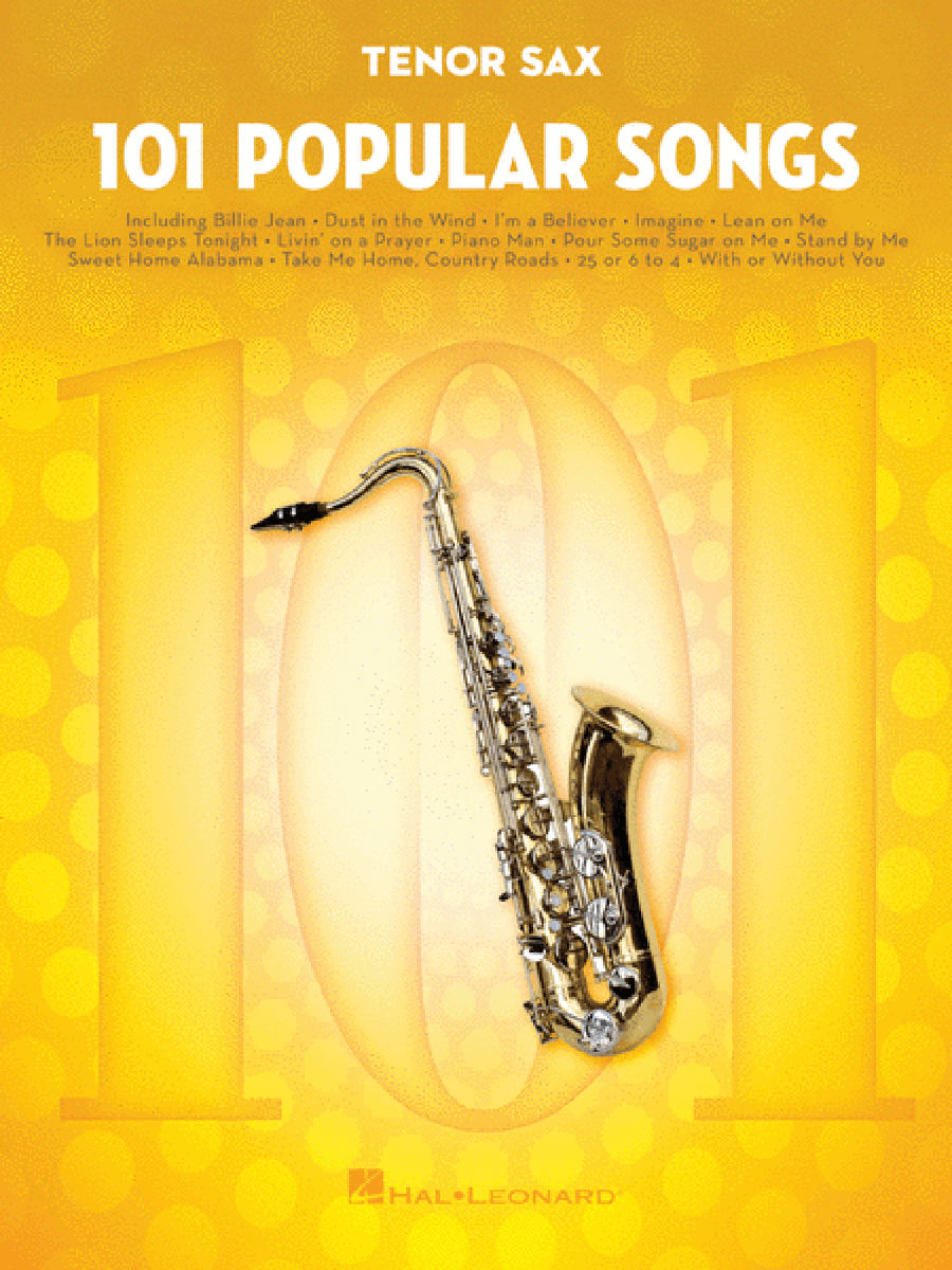 101 Popular Songs 101 Popular Songs Tenor Saxophone scores gallery preview page 1