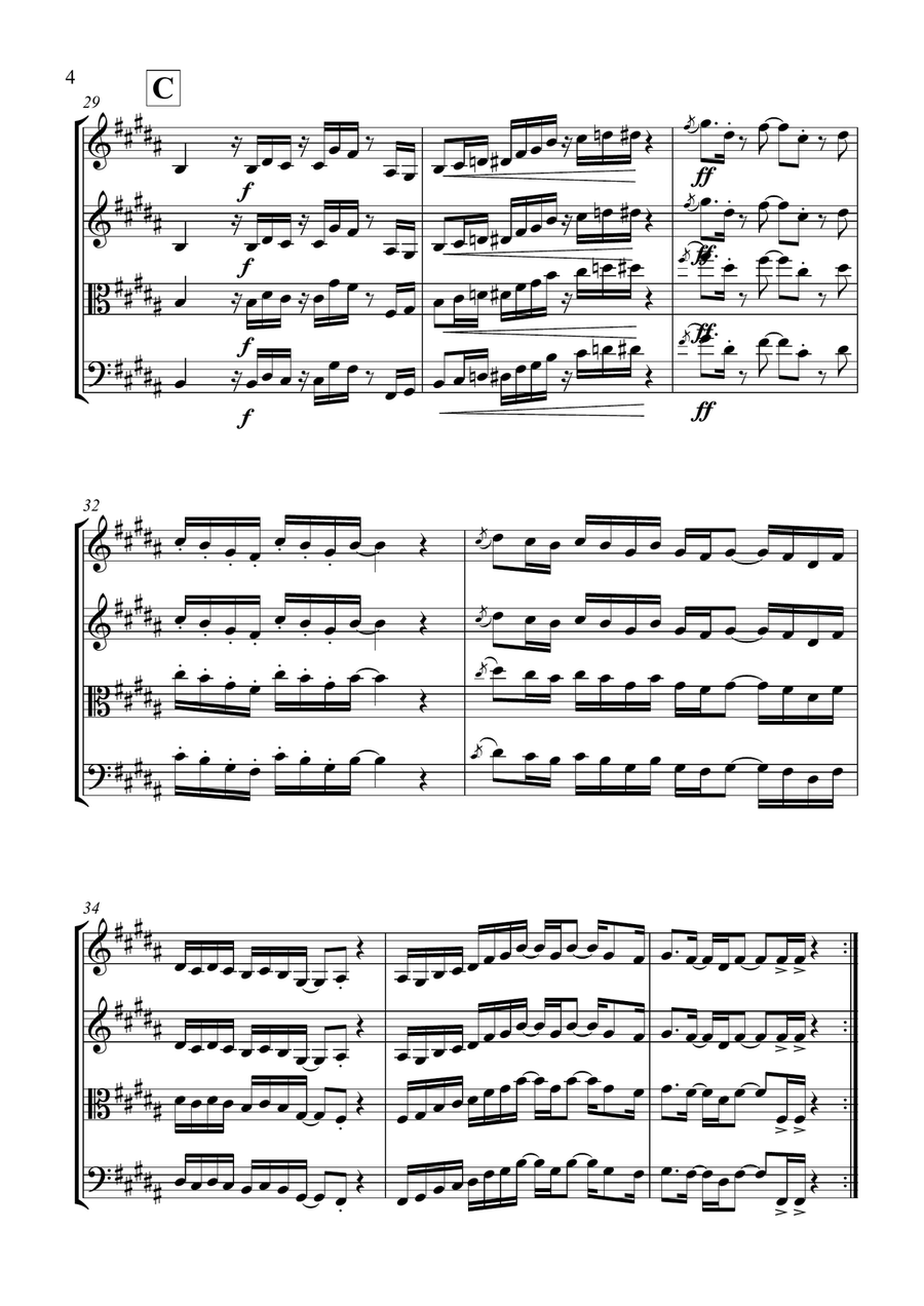 Sir Duke Sir Duke String Quartet scores gallery preview page 5