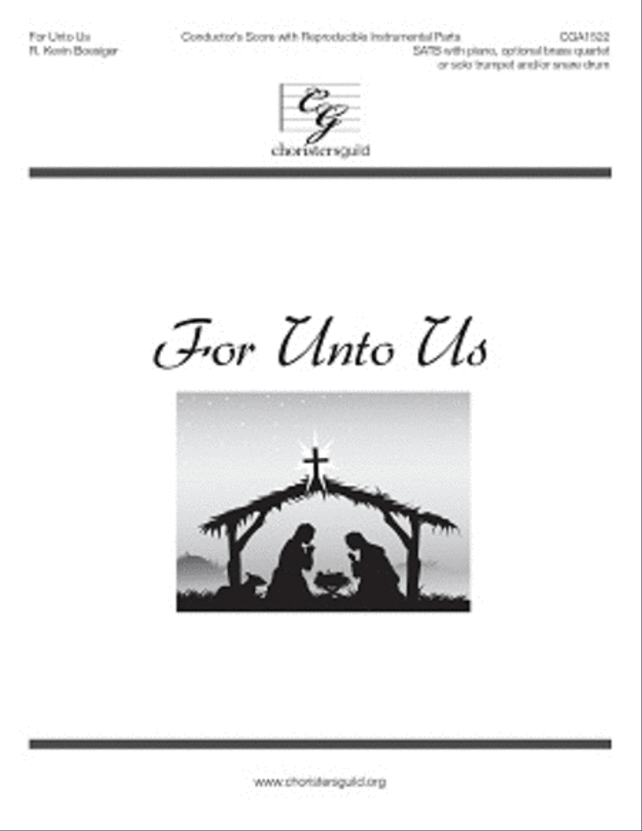 For Unto Us Conductor Score + Reproducible Instrumental Parts Reproducible Packs scores gallery preview page 1
