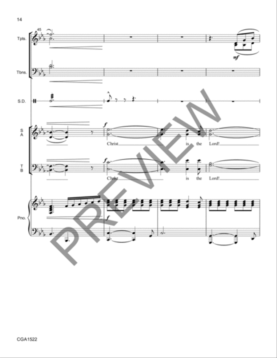For Unto Us Conductor Score + Reproducible Instrumental Parts Reproducible Packs scores gallery preview page 13