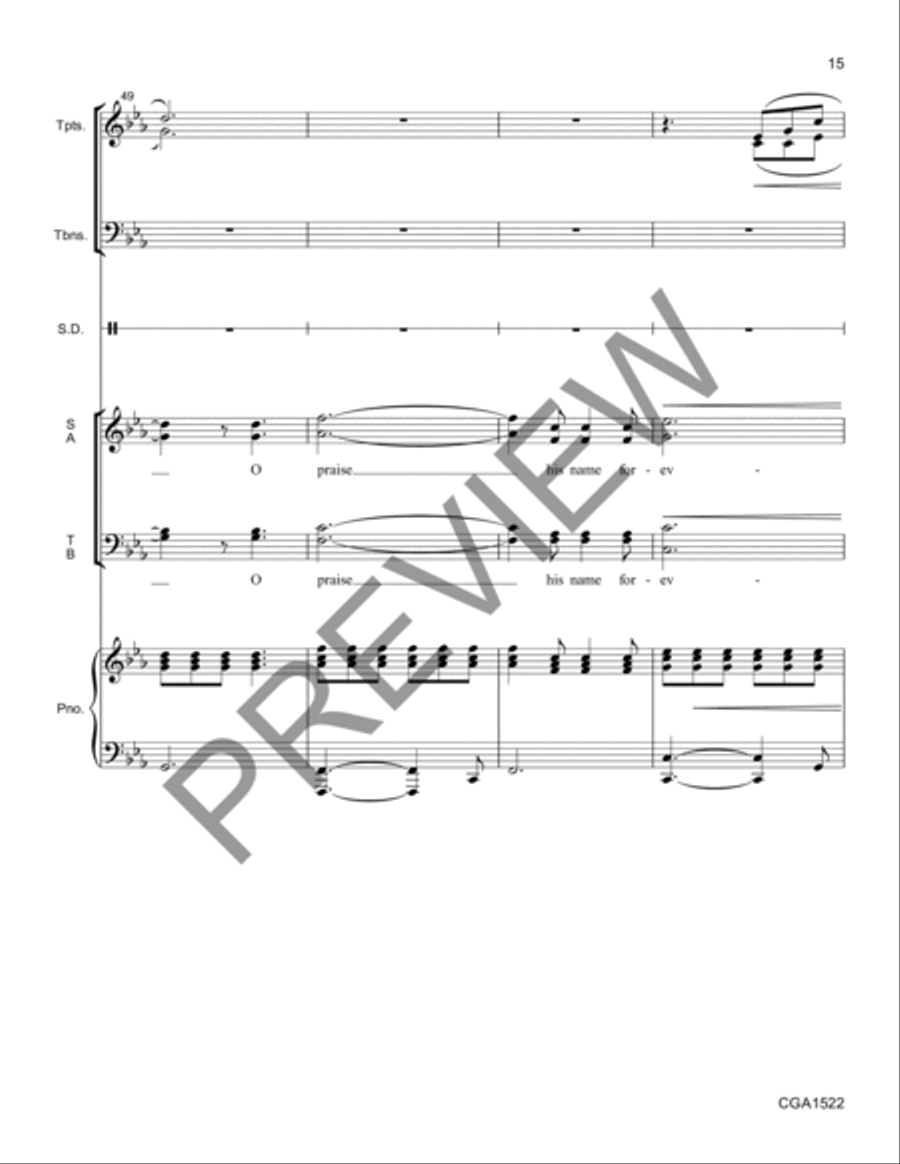 For Unto Us Conductor Score + Reproducible Instrumental Parts Reproducible Packs scores gallery preview page 14