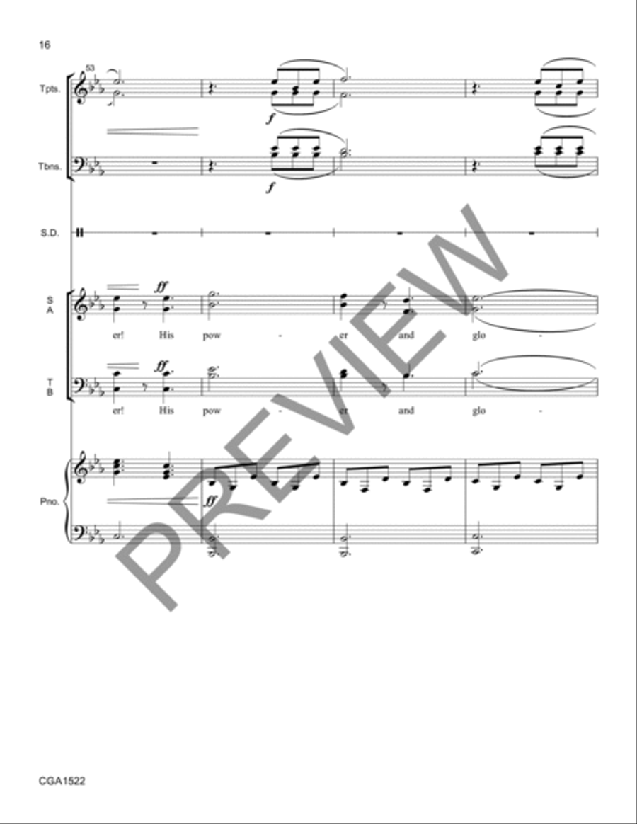 For Unto Us Conductor Score + Reproducible Instrumental Parts Reproducible Packs scores gallery preview page 15