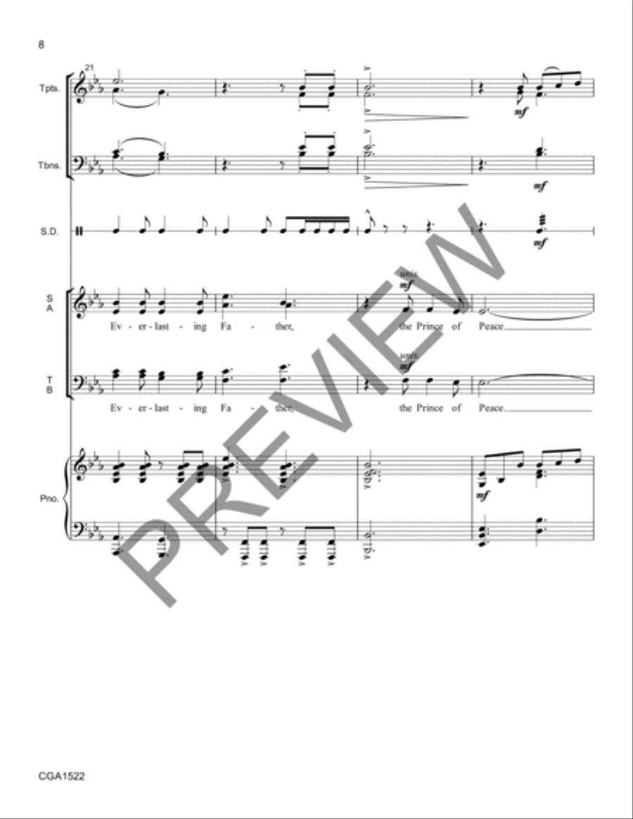 For Unto Us Conductor Score + Reproducible Instrumental Parts Reproducible Packs scores gallery preview page 7