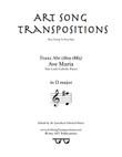ABT: Ave Maria (transposed to D major)