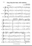 Drop, drop slow tears, with variations, for wind quartet