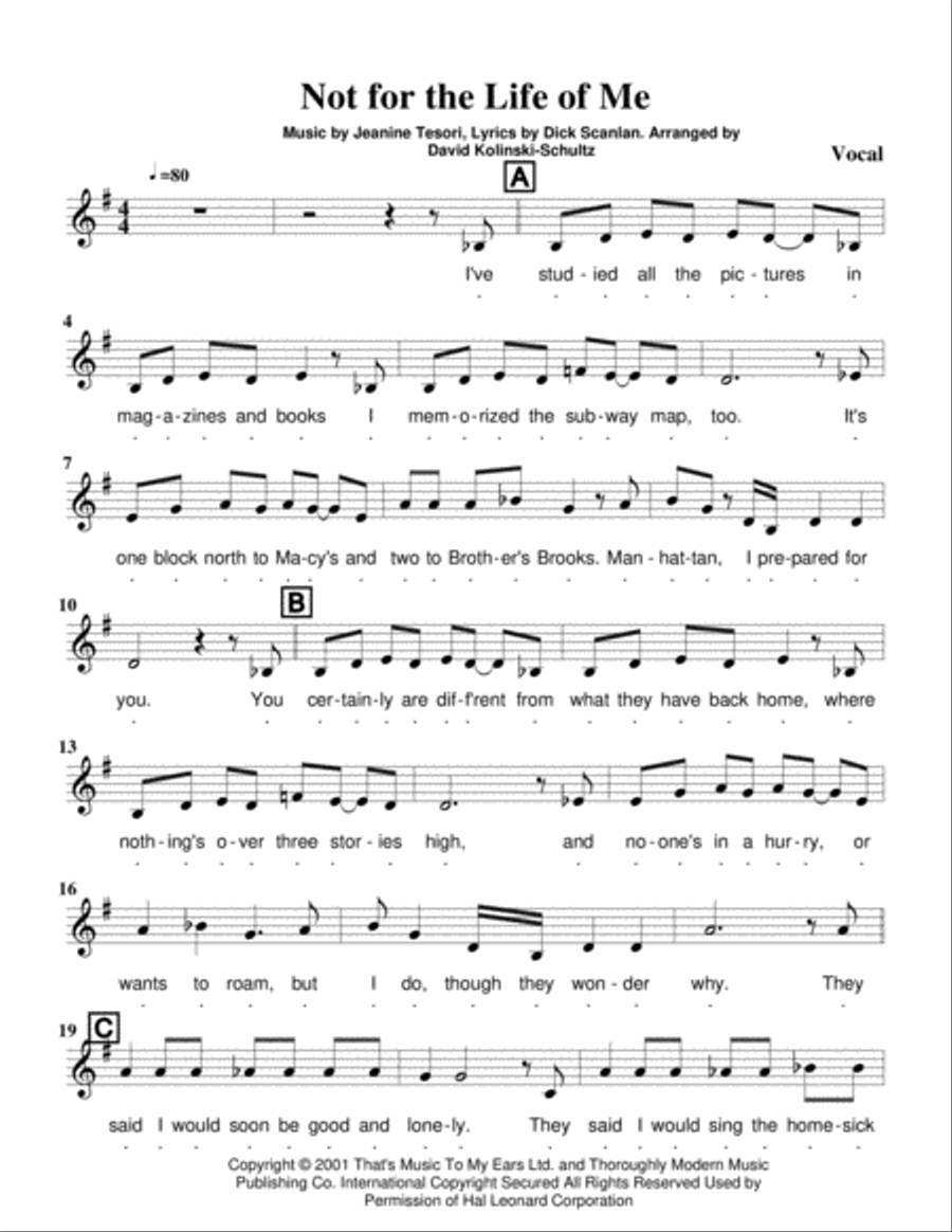 Not For The Life Of Me Jazz Ensemble scores gallery preview page 2