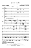 Hymn To Freedom (arr. Paul Read)