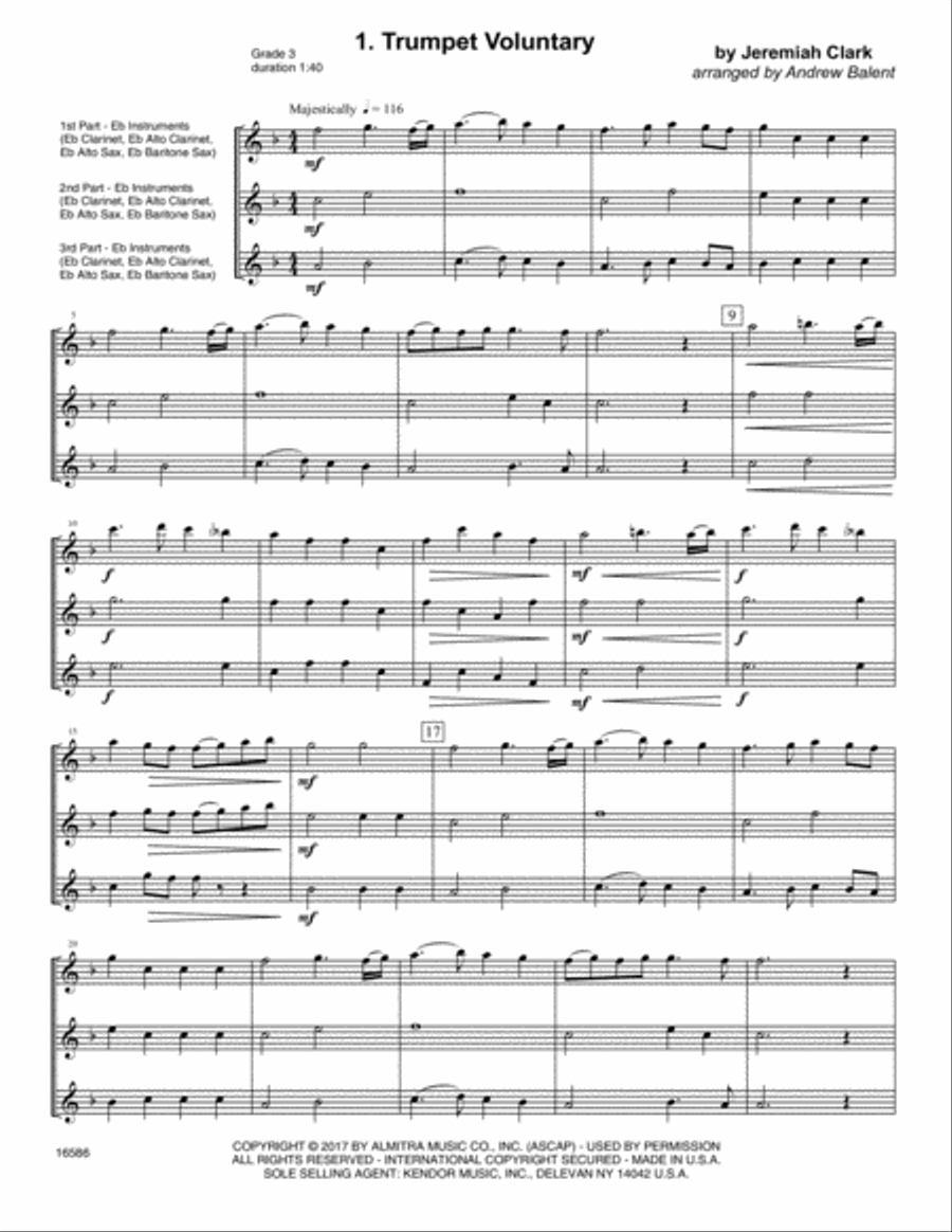 Classical FlexTrios For Woodwinds - Eb Instruments E-Flat Instrument scores gallery preview page 2