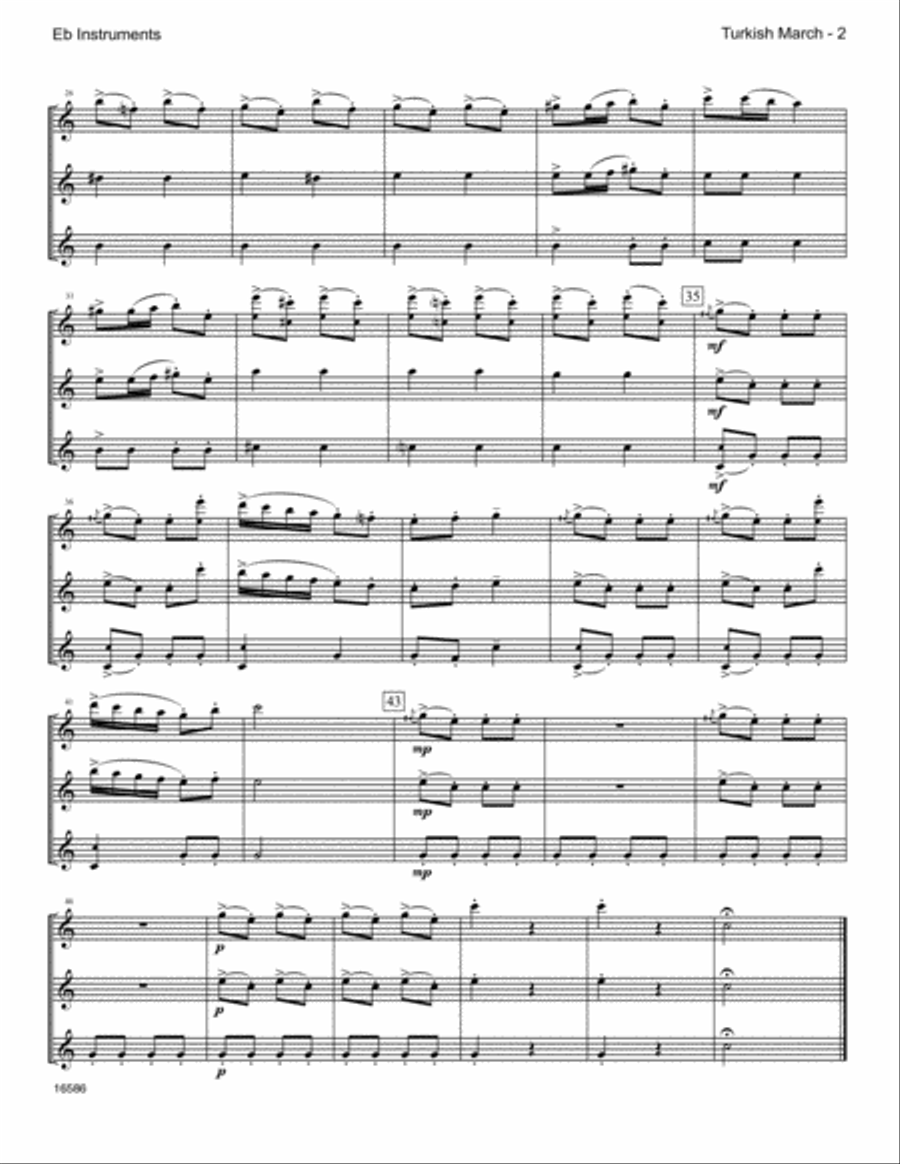 Classical FlexTrios For Woodwinds - Eb Instruments E-Flat Instrument scores gallery preview page 5
