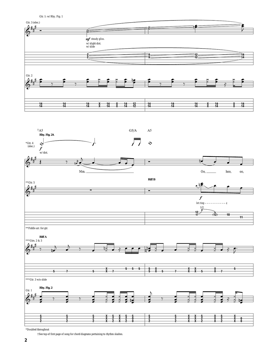 Done Done Acoustic Guitar scores gallery preview page 2