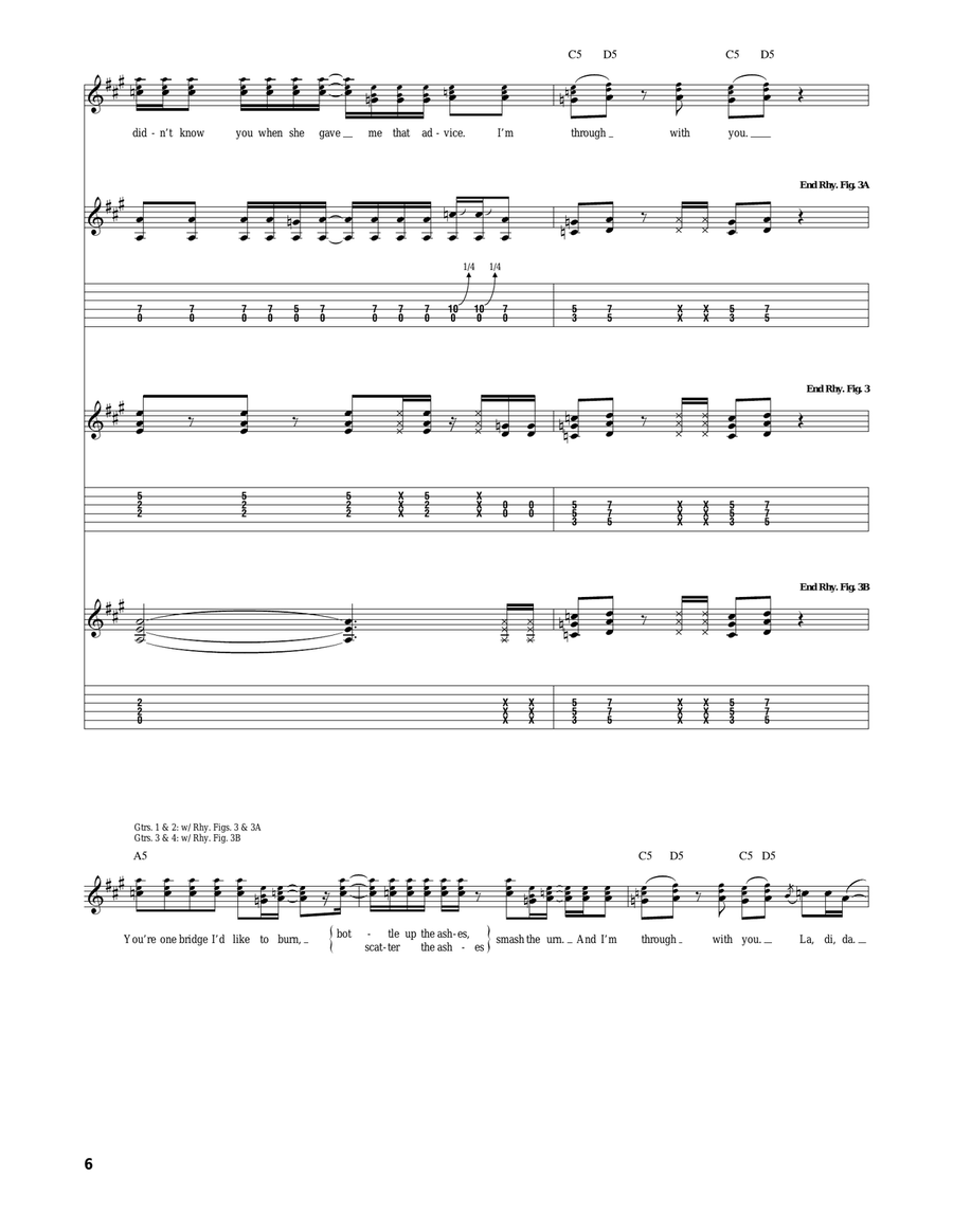 Done Done Acoustic Guitar scores gallery preview page 6