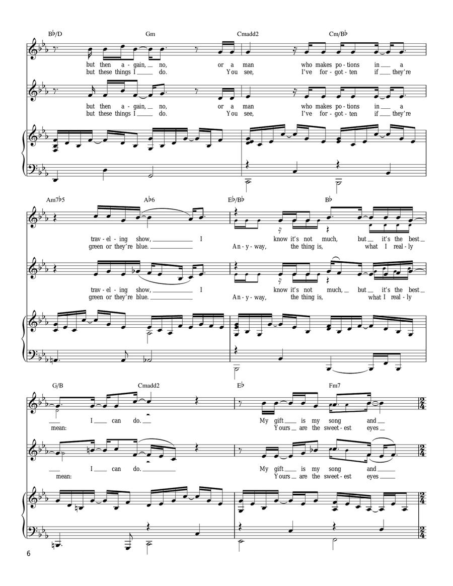 Your Song Vocal Duet scores gallery preview page 3