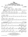 Sing (Choral Highlights) - Drums
