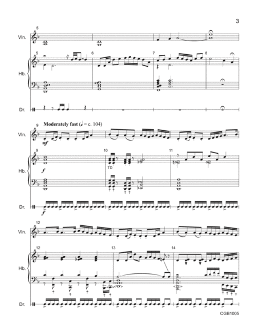 Lakestorm Full Score Lakestorm Full Score Handbell Choir scores gallery preview page 3