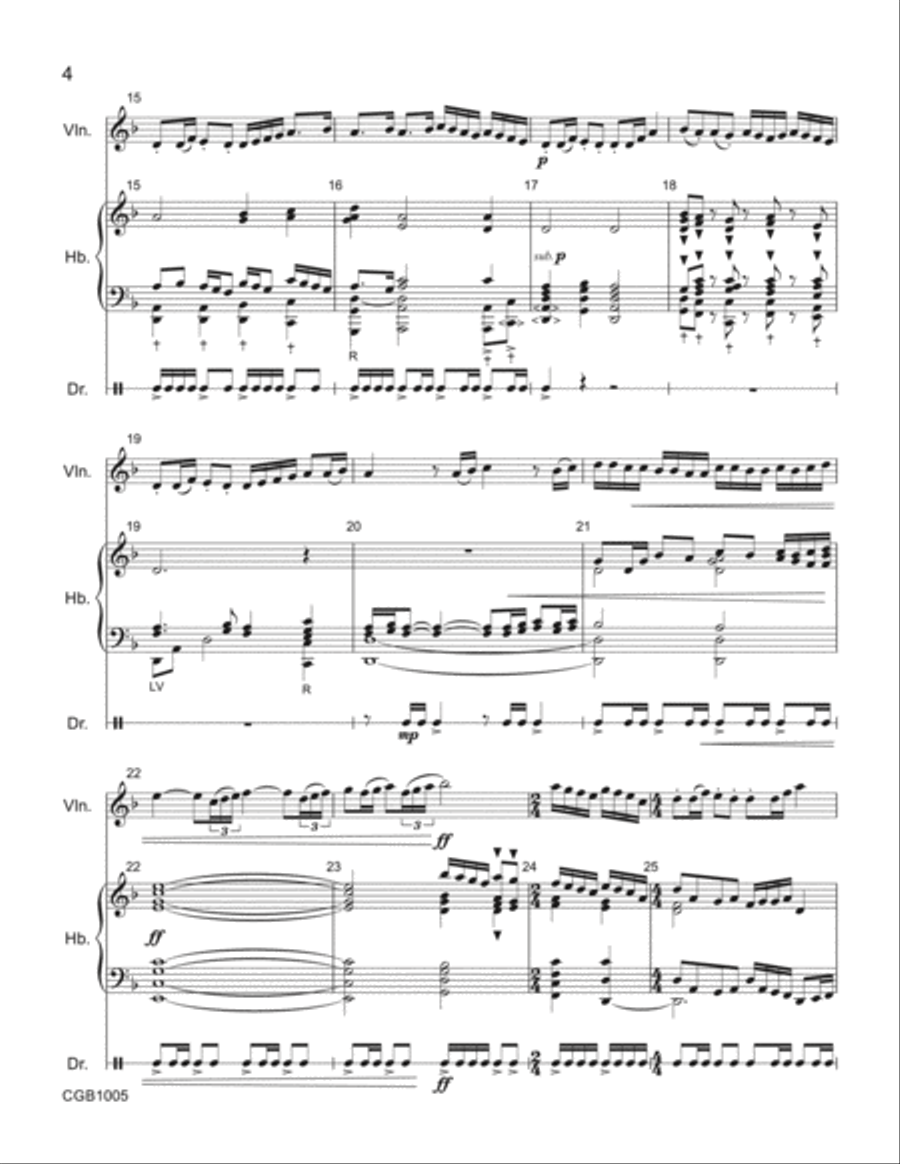 Lakestorm Full Score Lakestorm Full Score Handbell Choir scores gallery preview page 4