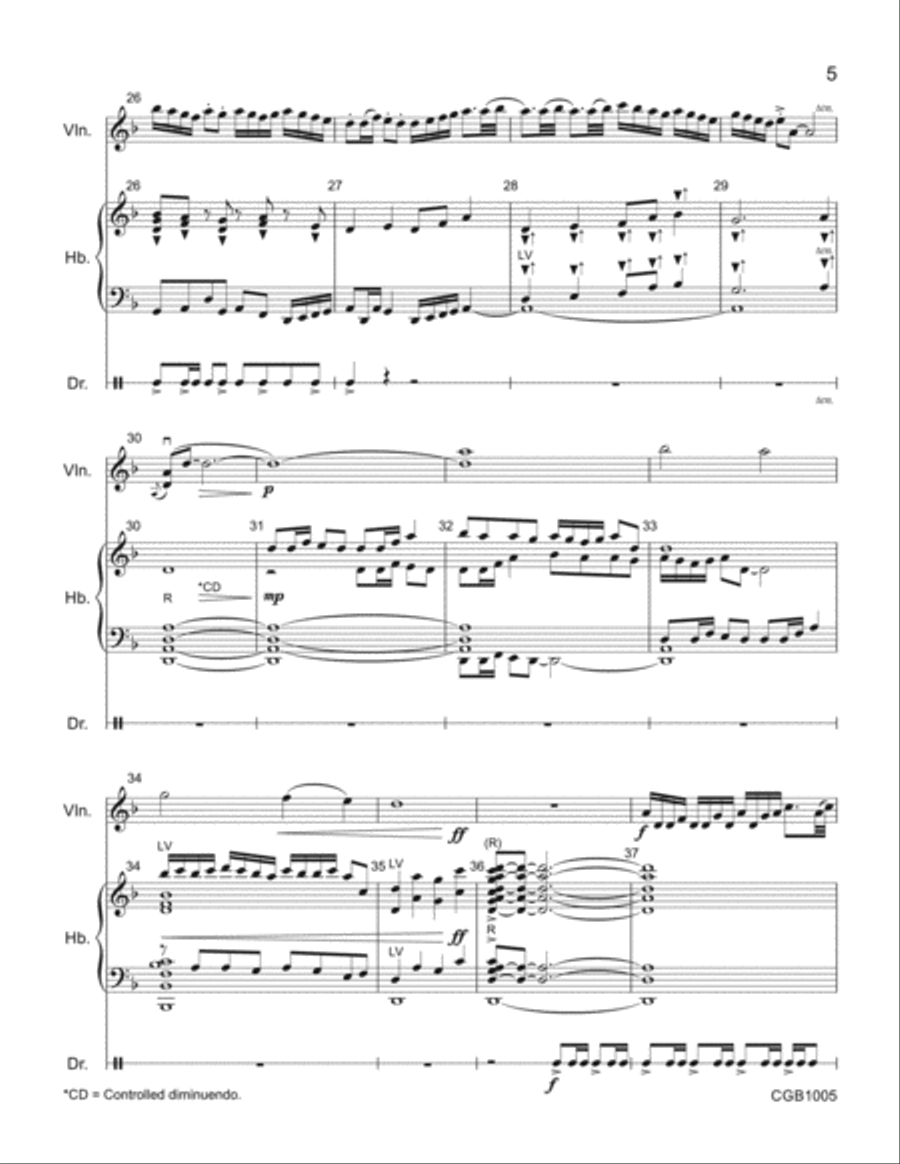 Lakestorm Full Score Lakestorm Full Score Handbell Choir scores gallery preview page 5