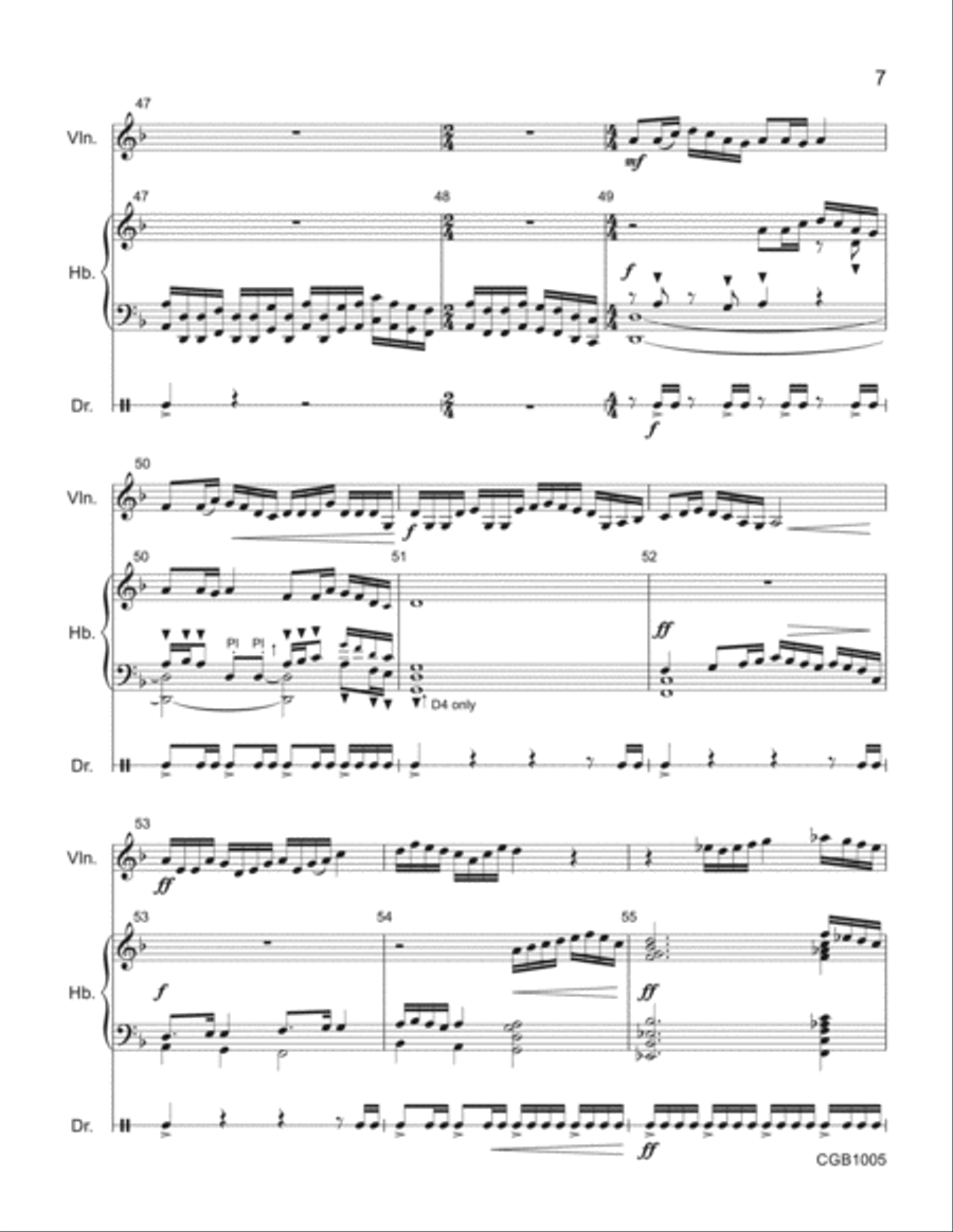 Lakestorm Full Score Lakestorm Full Score Handbell Choir scores gallery preview page 7