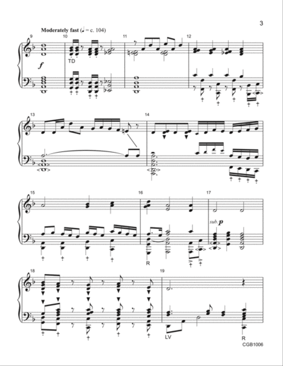 Lakestorm - Handbell Score Handbell Choir scores gallery preview page 3
