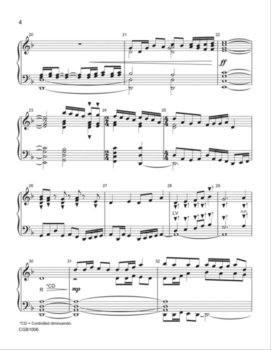 Lakestorm - Handbell Score Handbell Choir scores gallery preview page 4