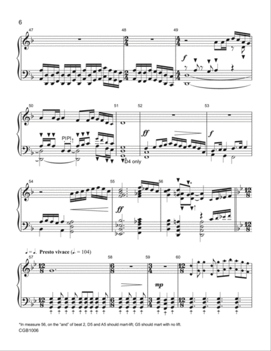 Lakestorm - Handbell Score Handbell Choir scores gallery preview page 6
