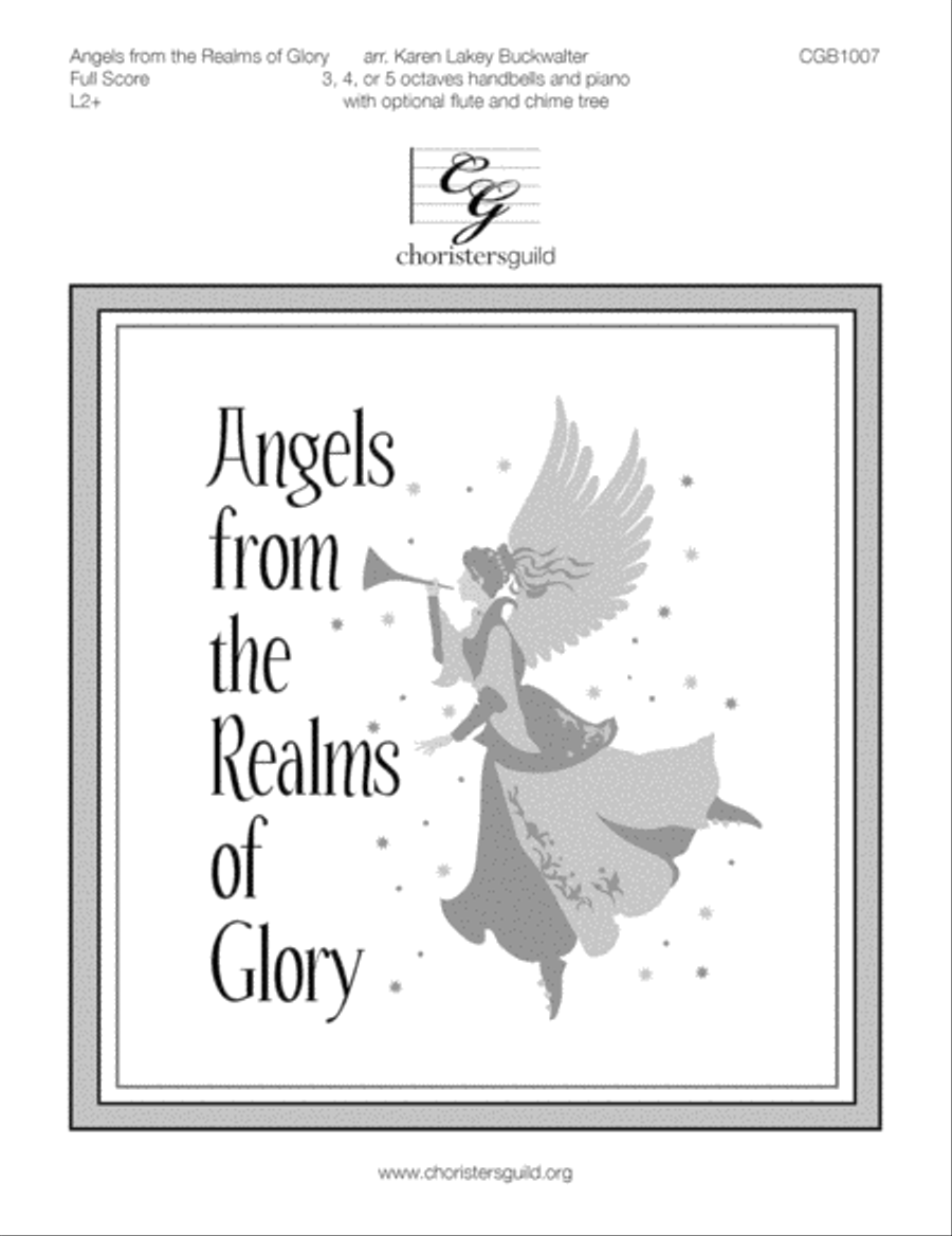 Angels from the Realms of Glory Full Score Handbell Choir scores gallery preview page 1