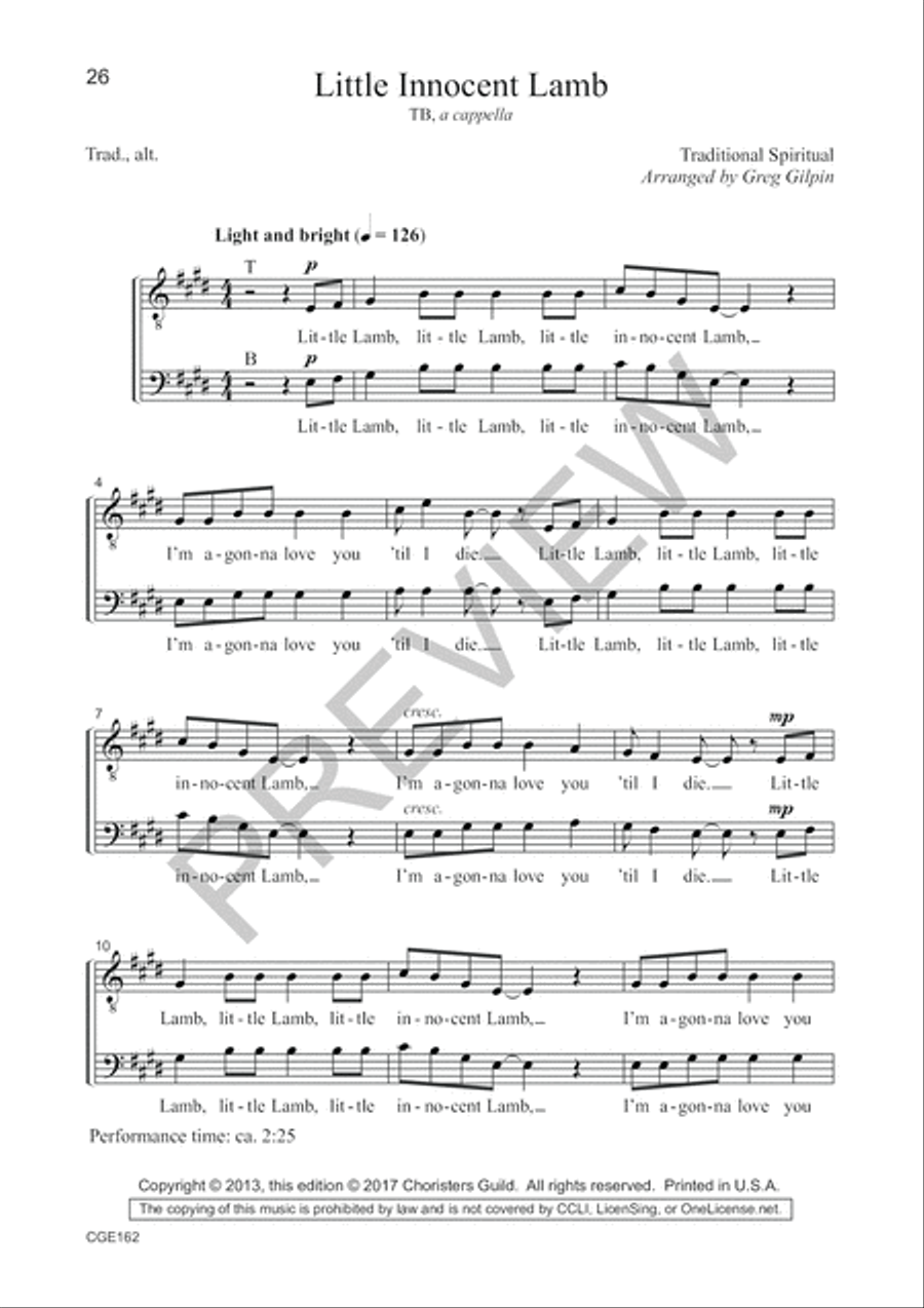 A Cappella! Volume II - TB Choral Edition TTBB scores gallery preview page 15