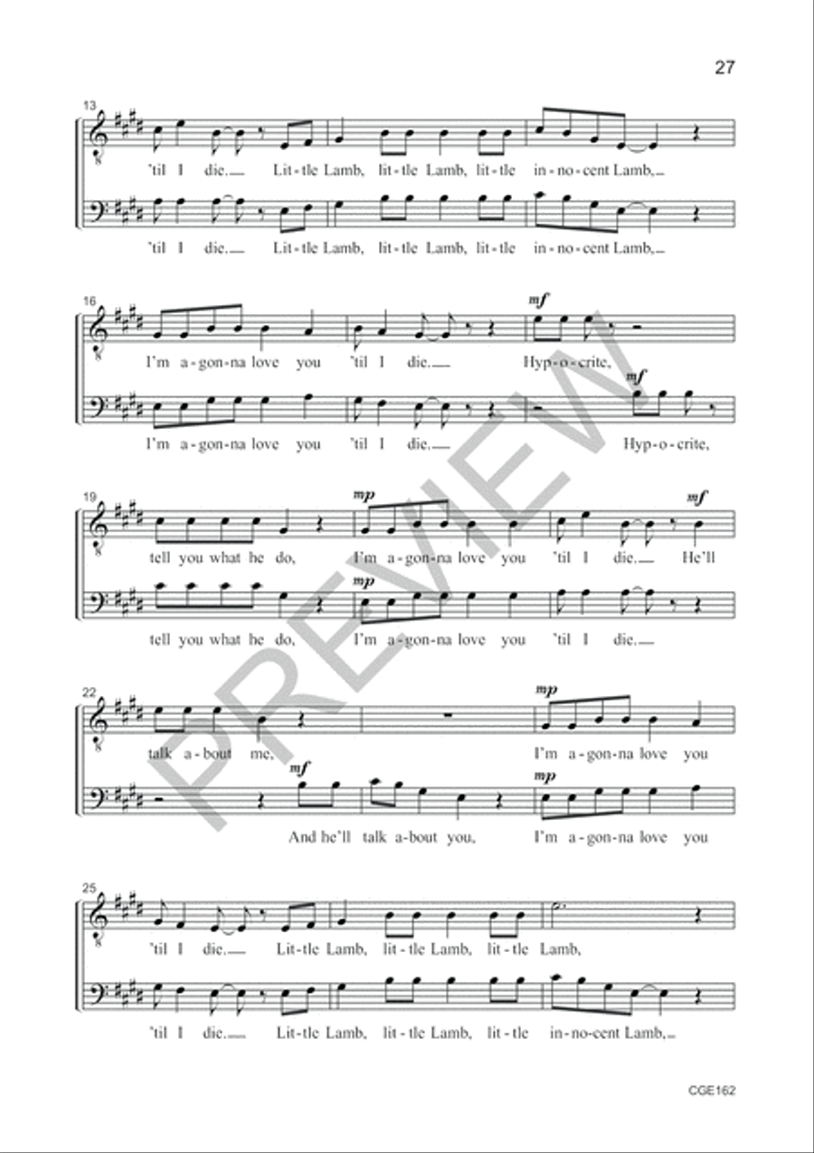 A Cappella! Volume II - TB Choral Edition TTBB scores gallery preview page 16