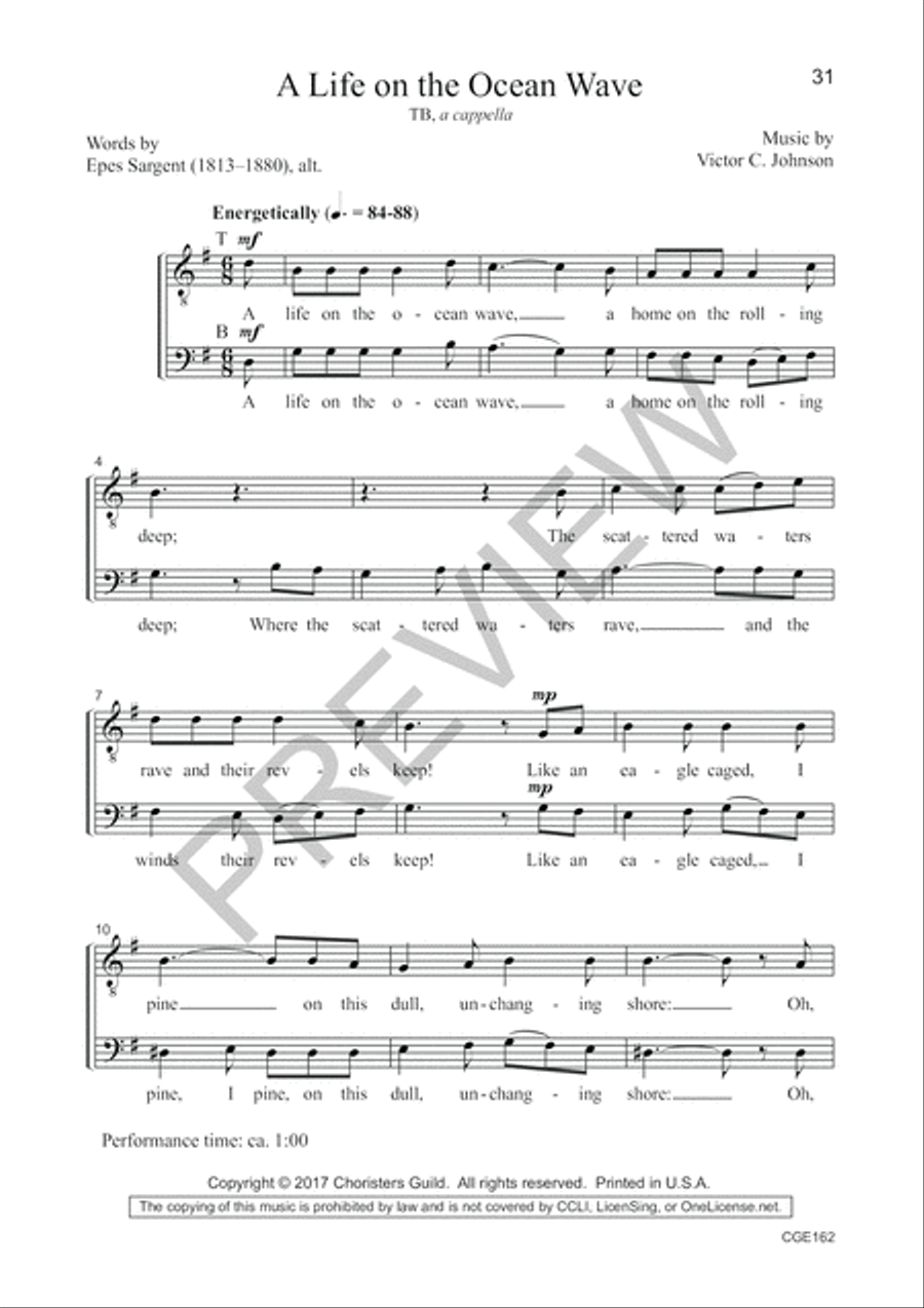 A Cappella! Volume II - TB Choral Edition TTBB scores gallery preview page 17