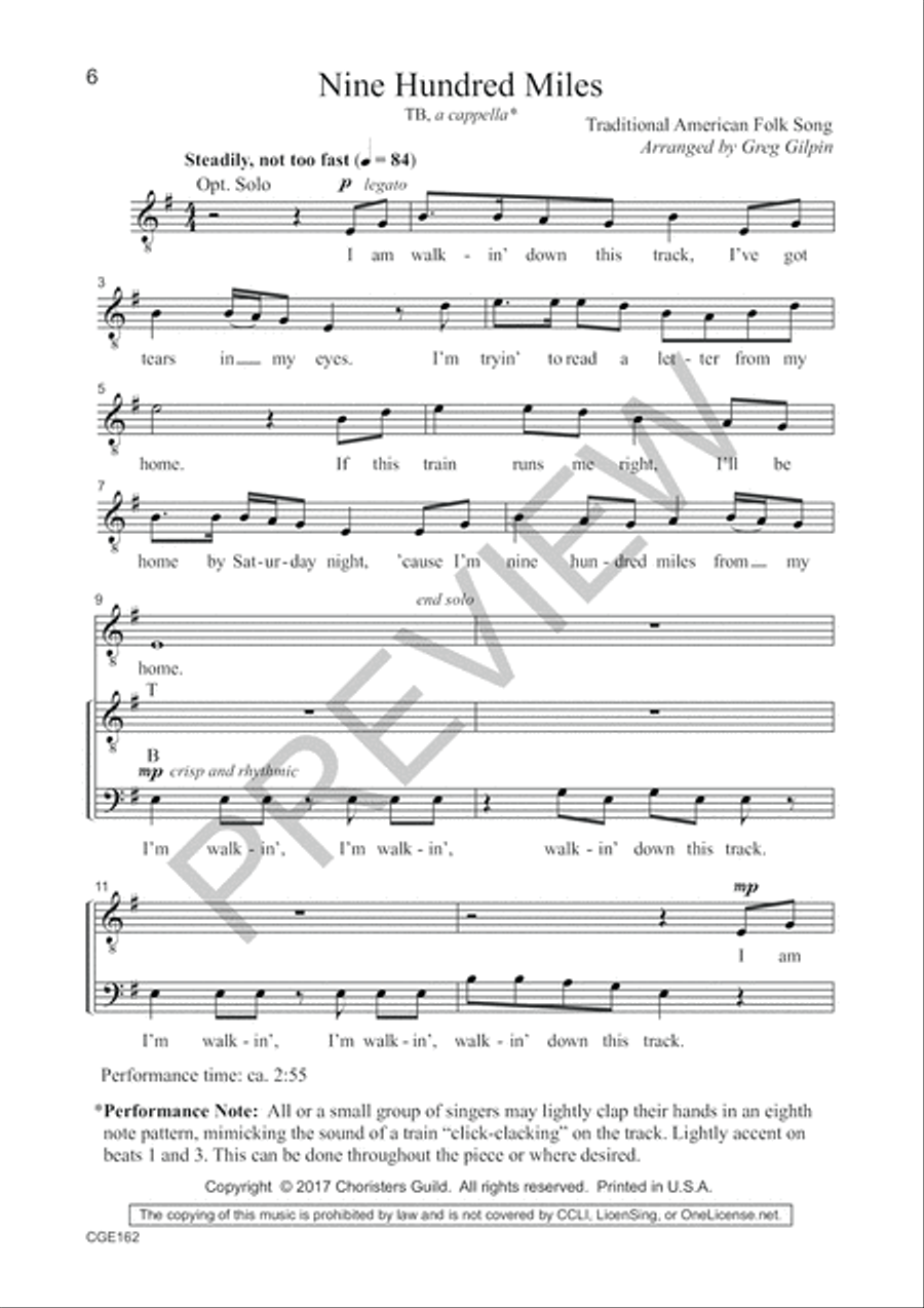 A Cappella! Volume II - TB Choral Edition TTBB scores gallery preview page 5