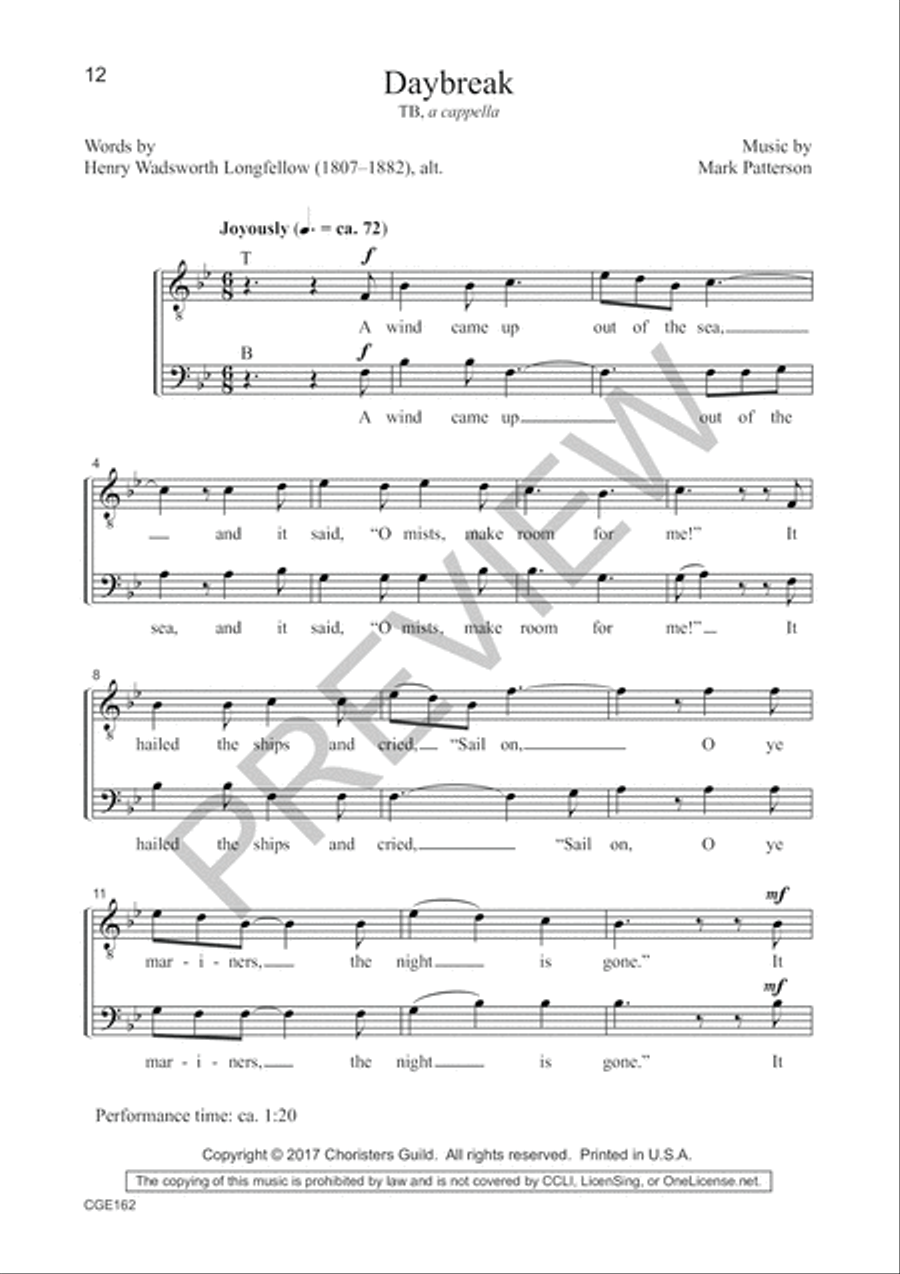 A Cappella! Volume II - TB Choral Edition TTBB scores gallery preview page 7