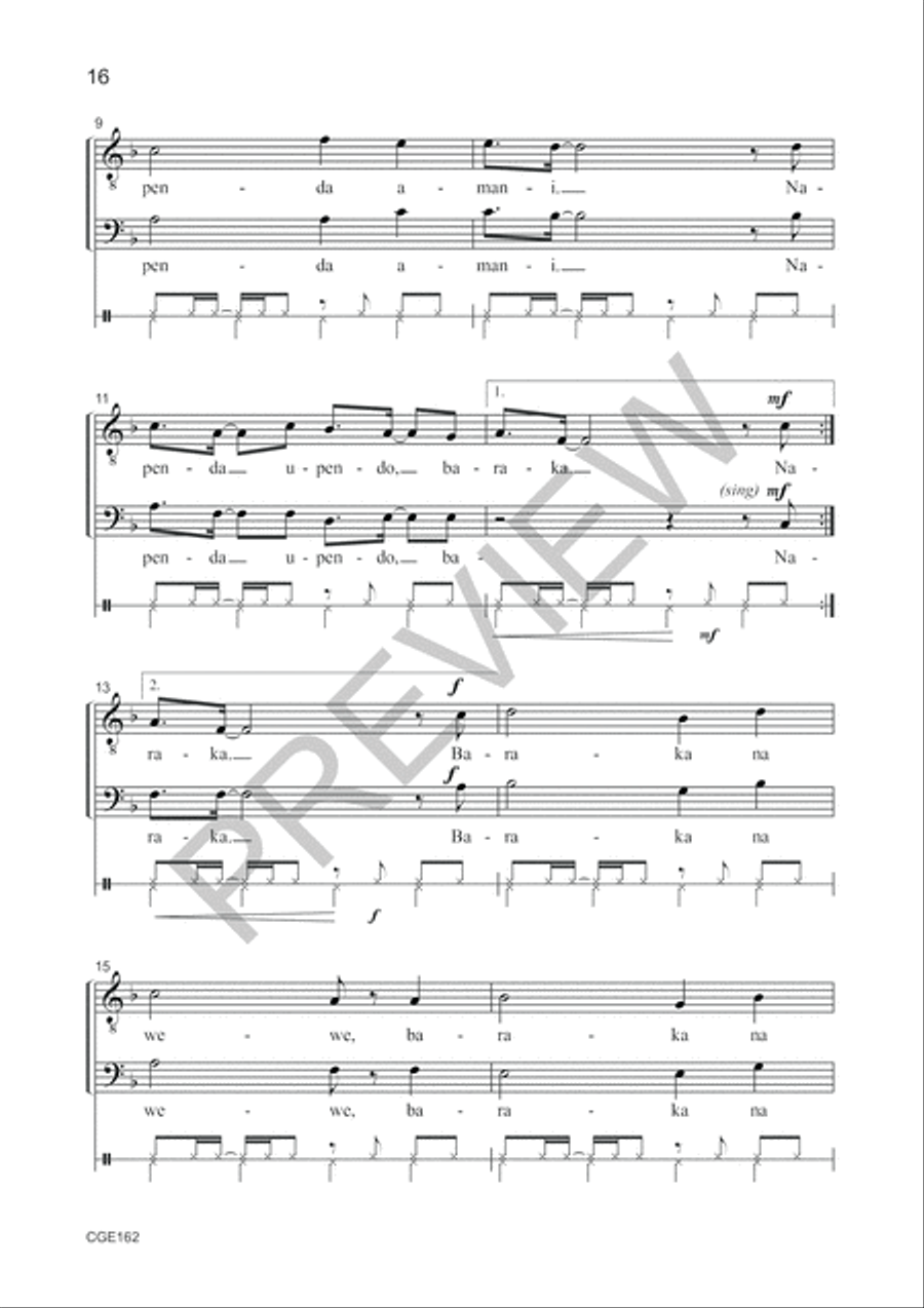 A Cappella! Volume II - TB Choral Edition TTBB scores gallery preview page 10