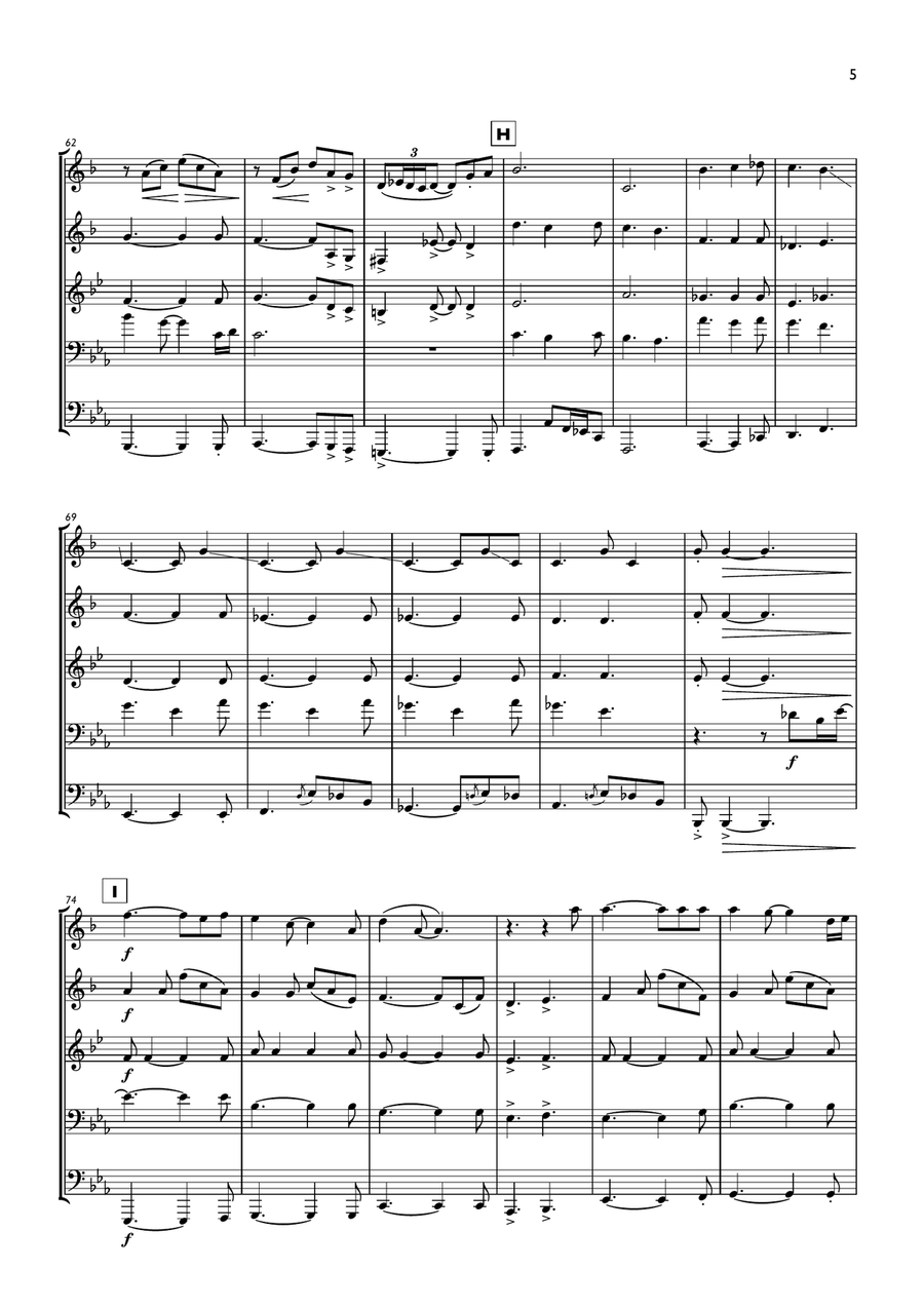 We Are The Champions We Are The Champions Brass Ensemble scores gallery preview page 5