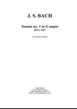 J. S. Bach: 
