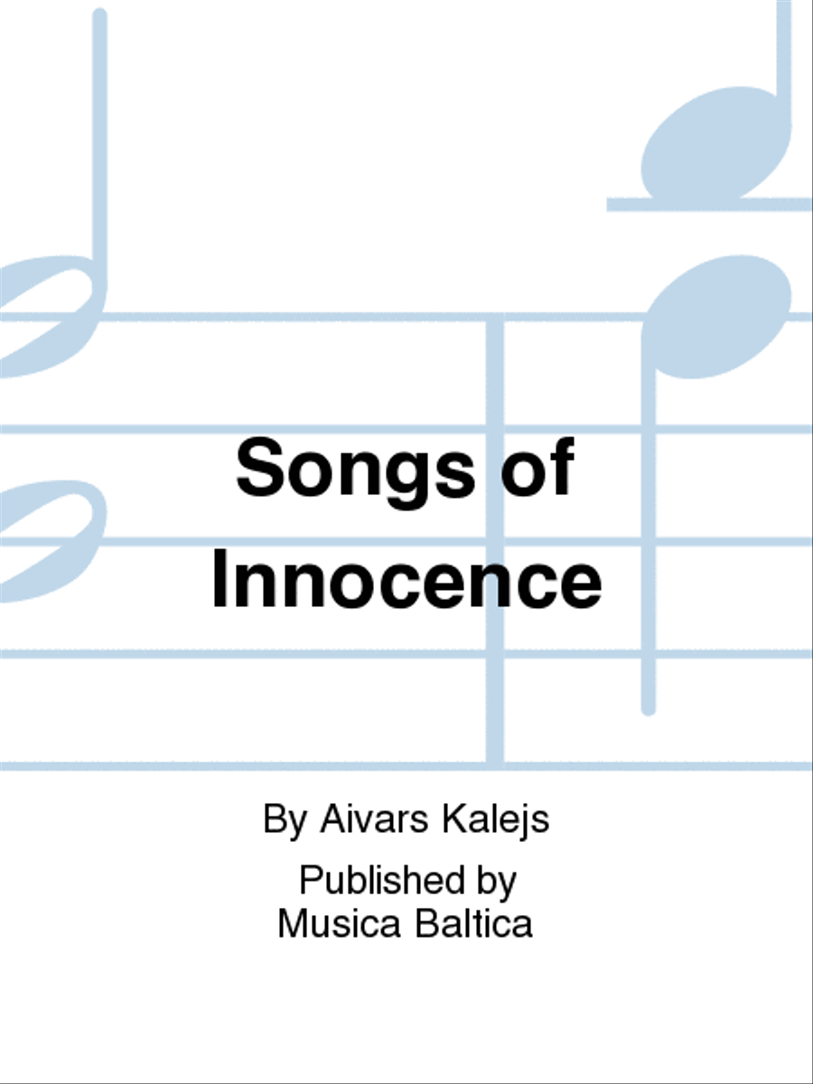 Songs of Innocence Choir scores gallery preview page 1