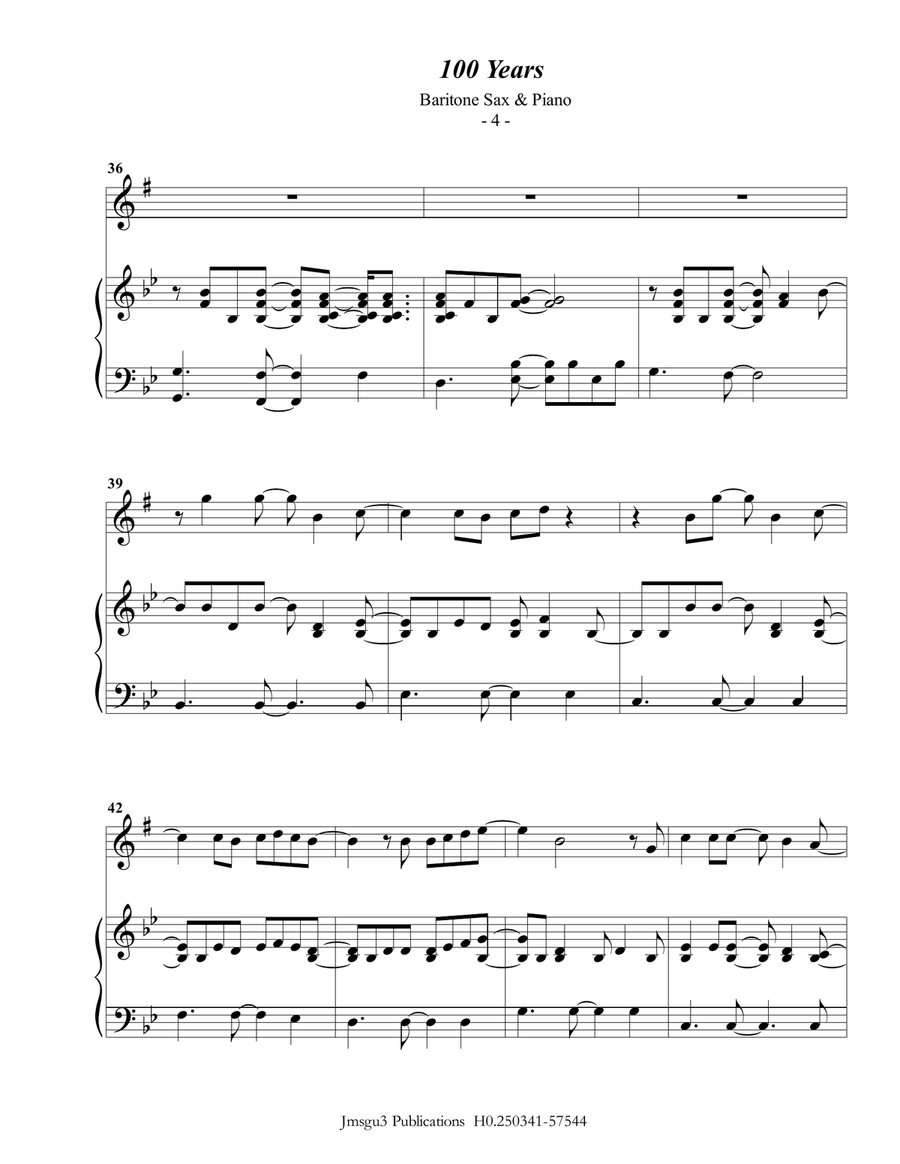 Applause by Lady Gaga Baritone Saxophone - Digital Sheet Music page 4