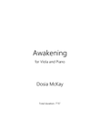 Awakening for Viola and Piano