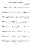 Brahms - Love Song Waltzes Op.52 for Choir and Chamber Orchestra - Cello