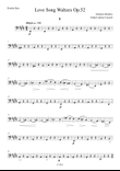 Brahms - Love Song Waltzes Op.52 for Choir and Chamber Orchestra - Double Bass