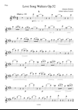 Brahms - Love Song Waltzes Op.52 for Choir and Chamber Orchestra - Flute