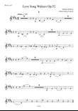 Brahms - Love Song Waltzes Op.52 for Choir and Chamber Orchestra - Horn 1