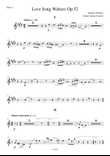 Brahms - Love Song Waltzes Op.52 for Choir and Chamber Orchestra - Oboe 2