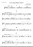 Brahms - Love Song Waltzes Op.52 for Choir and Chamber Orchestra - Trumpet 1