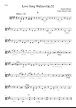 Brahms - Love Song Waltzes Op.52 - Viola