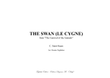 THE SWAN (LE CYGNE) - C. Saint Saens - Arr. for Organ 3 staff
