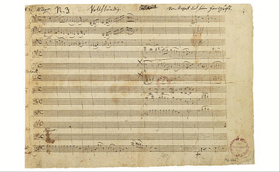 Faksimile Mozart Piano Concerto A major K. 488 Piano Solo scores gallery preview page 1